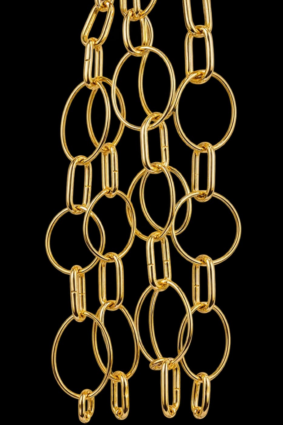 Collar Geométrico en Baño de Oro