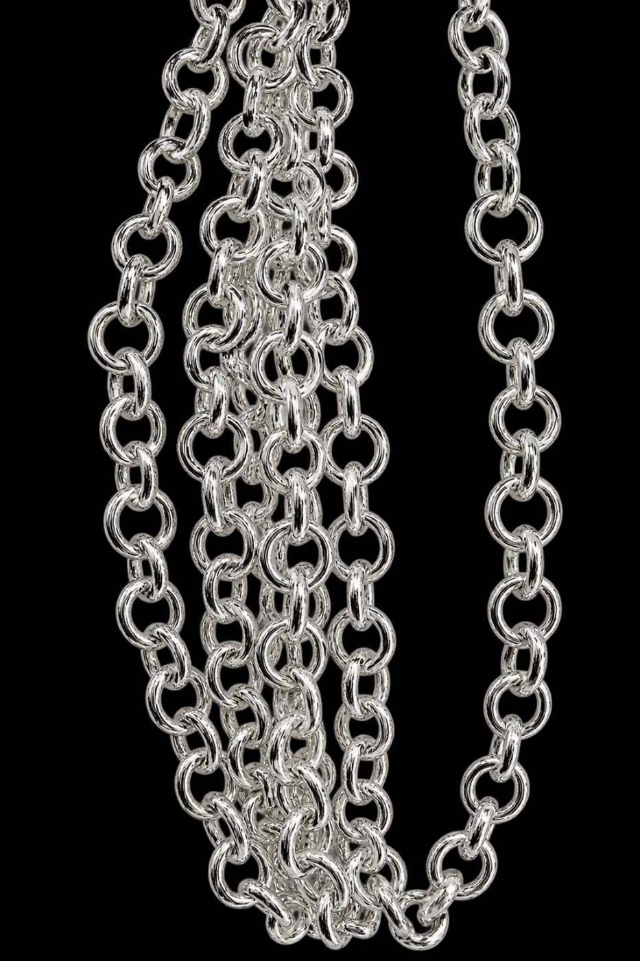 Collar Eslabones Redondos Belcher Fino.